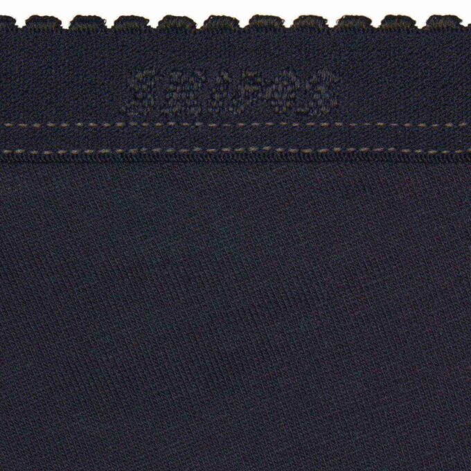 LIGHTWEIGHT COTTON LOGO PICOT HIPSTER