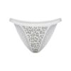 LIGHTWEIGHT COTTON LOGO PICOT STRING BIKINI LIGHTWEIGHT COTTON LOGO PICOT STRING BIKINI