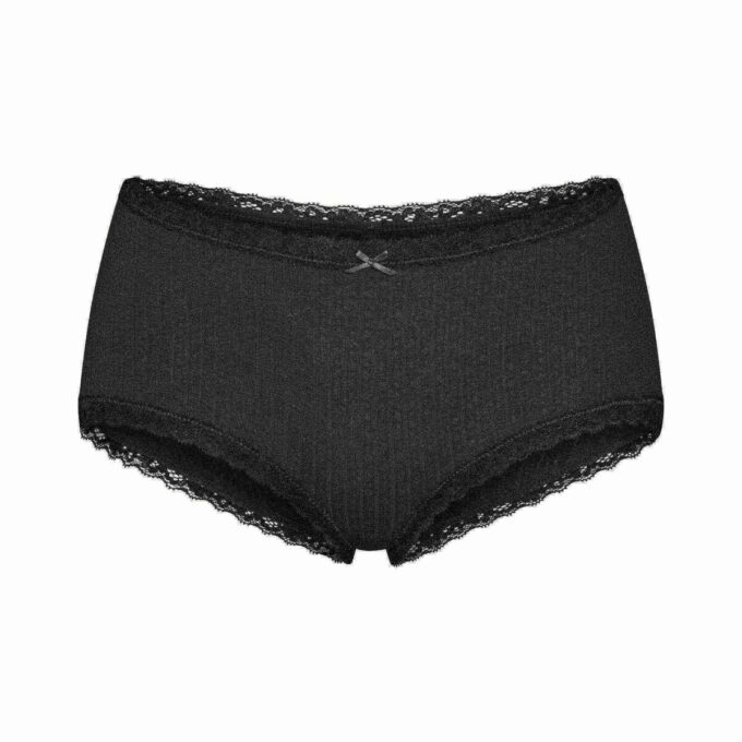 LIGHTWEIGHT COTTON POINTELLE LACE BOY SHORT