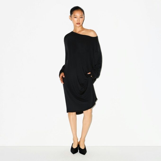 LIGHTWEIGHT MODAL LONG SLEEVE TUNIC