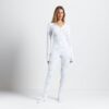 LOGO PLUSH POINTELLE RHINESTONE LONG ONESIE