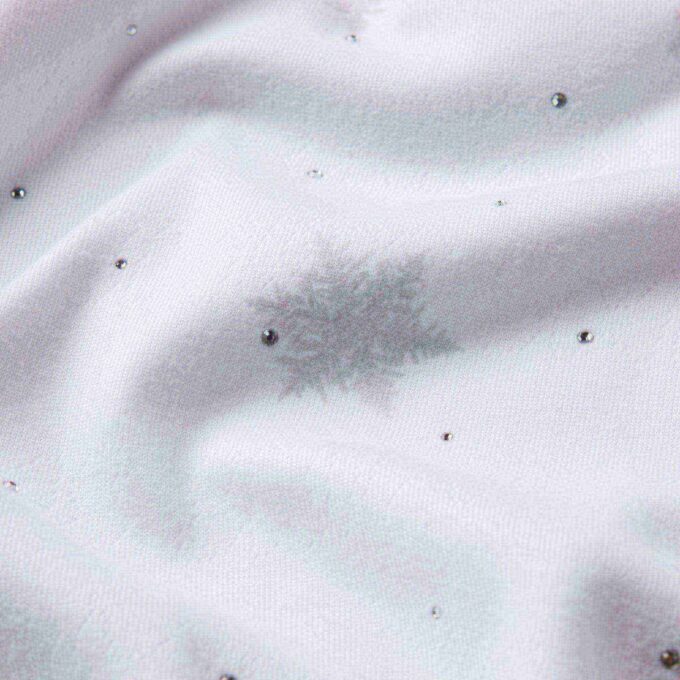 LOGO PLUSH POINTELLE RHINESTONE LONG ONESIE