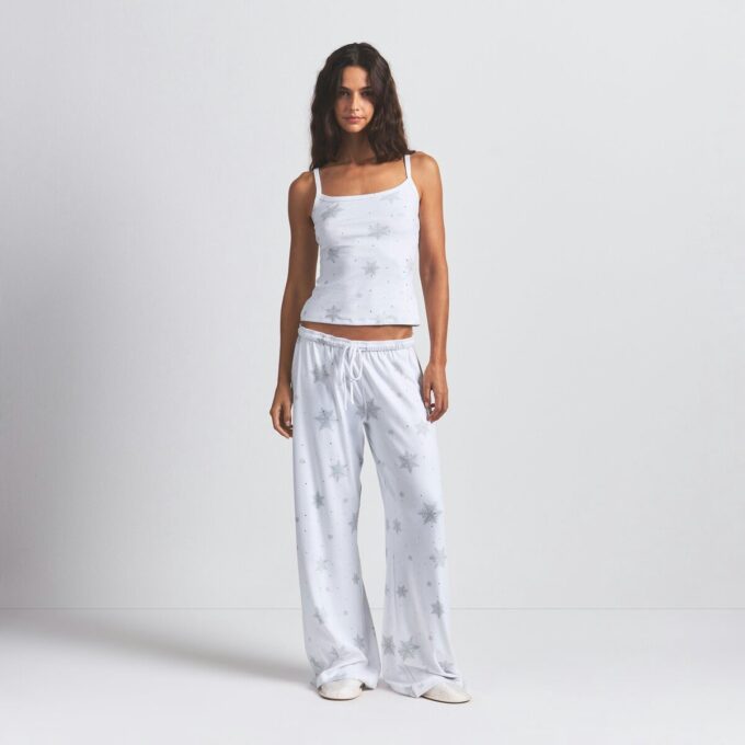 LOGO PLUSH POINTELLE RHINESTONE TANK LOGO PLUSH POINTELLE RHINESTONE TANK