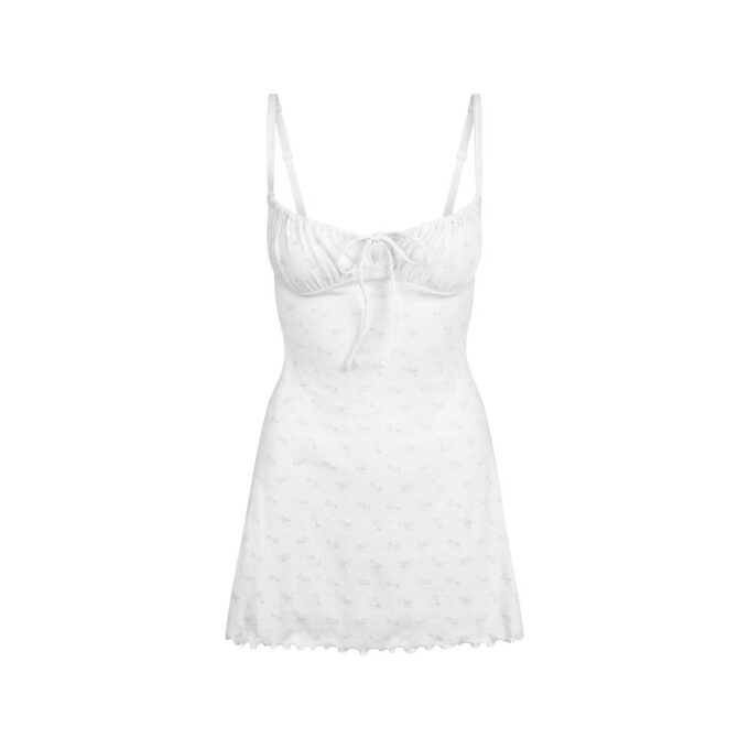 LOGO POINTELLE MINI DRESS LOGO POINTELLE MINI DRESS