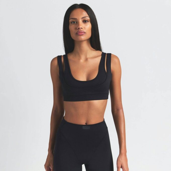 NikeSKIMS MATTE DOUBLE STRAP SCOOP BRA