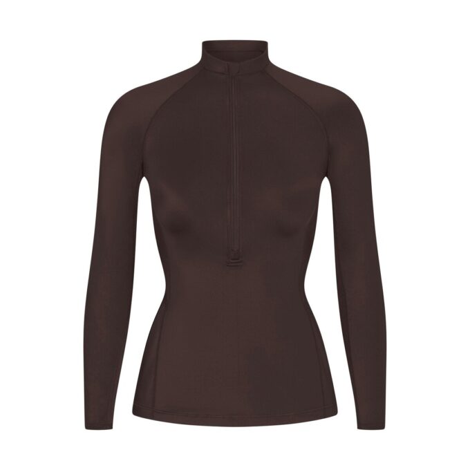 NikeSKIMS SHINE LONG SLEEVE HALF ZIP NikeSKIMS SHINE LONG SLEEVE HALF ZIP