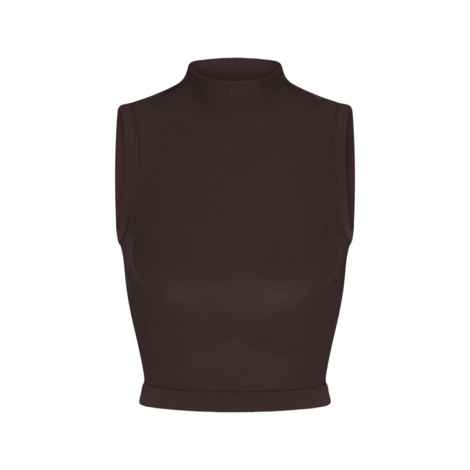 NikeSKIMS VINTAGE SEAMLESS MOCK NECK BRA TOP NikeSKIMS VINTAGE SEAMLESS MOCK NECK BRA TOP