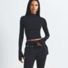NikeSKIMS VINTAGE SEAMLESS MOCK NECK CROP TOP NikeSKIMS VINTAGE SEAMLESS MOCK NECK CROP TOP