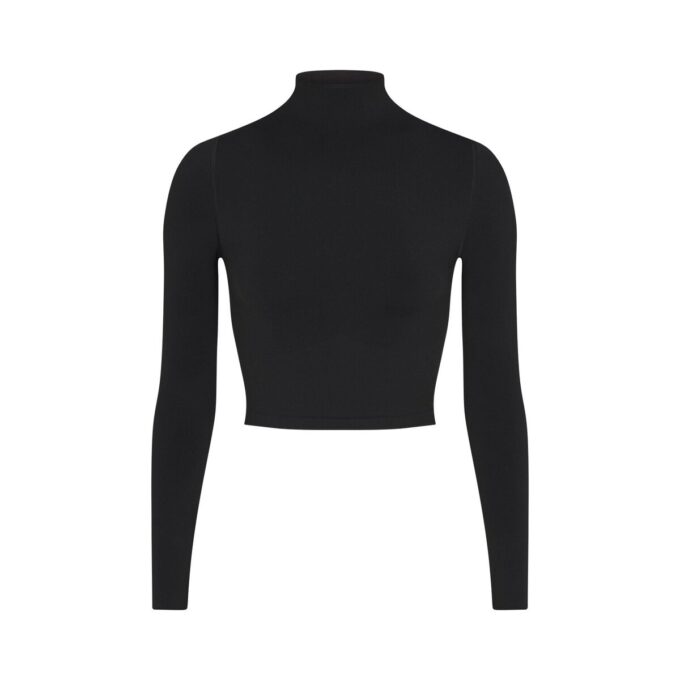 NikeSKIMS VINTAGE SEAMLESS MOCK NECK CROP TOP NikeSKIMS VINTAGE SEAMLESS MOCK NECK CROP TOP