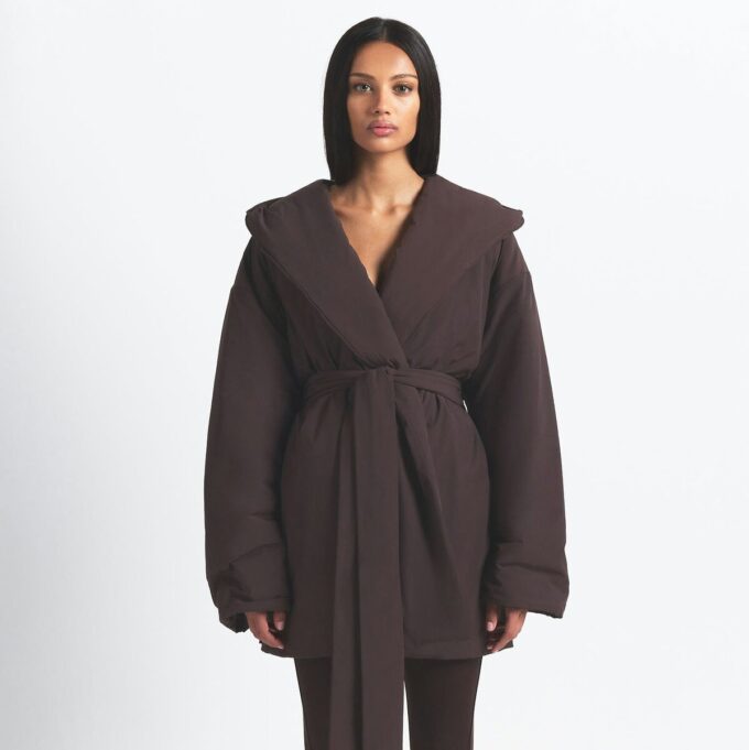 NikeSKIMS WOVEN NYLON WRAP COAT NikeSKIMS WOVEN NYLON WRAP COAT