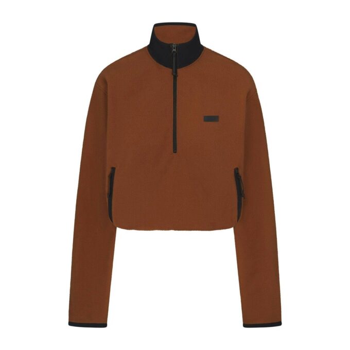 OUTDOOR FLEECE HALF ZIP PULLOVER