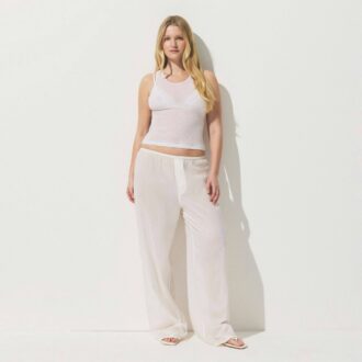 SHEER RIB CREWNECK TANK