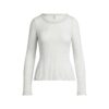 SHEER RIB LONG SLEEVE CREW NECK TOP SHEER RIB LONG SLEEVE CREW NECK TOP
