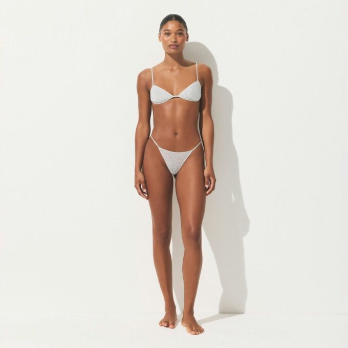 SHEER RIB SKIMPY TRIANGLE BRALETTE SHEER RIB SKIMPY TRIANGLE BRALETTE