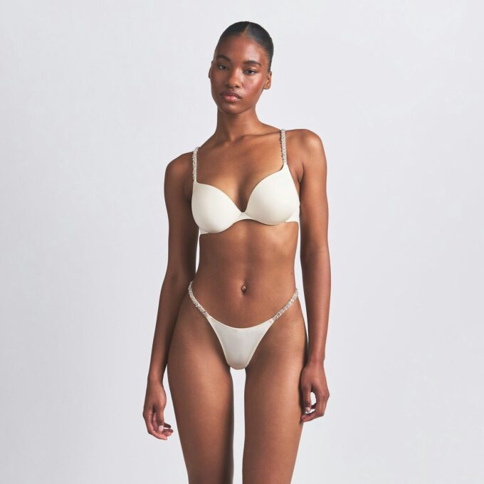 SHINE FOUNDATIONS RHINESTONE STRAP STRING THONG SHINE FOUNDATIONS RHINESTONE STRAP STRING THONG