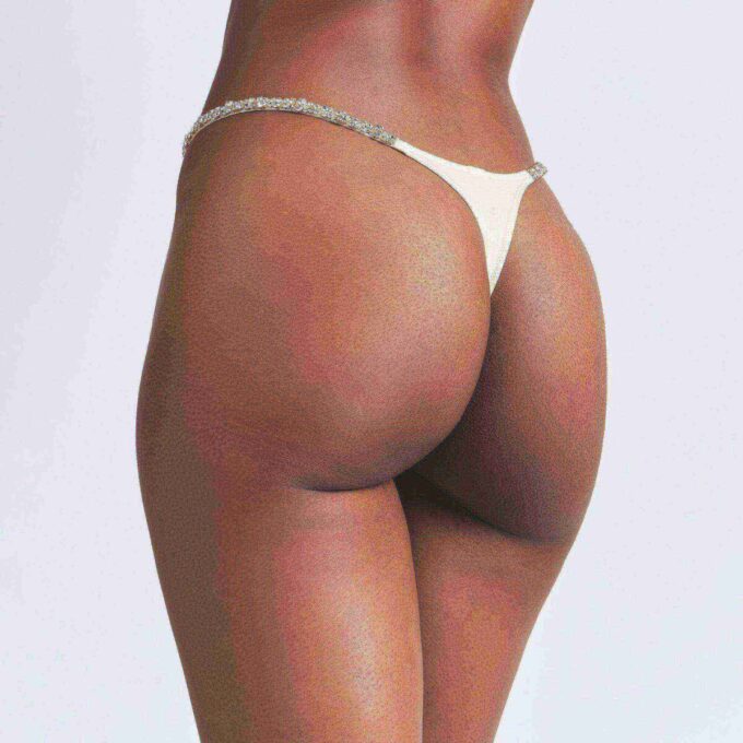 SHINE FOUNDATIONS RHINESTONE STRAP STRING THONG SHINE FOUNDATIONS RHINESTONE STRAP STRING THONG