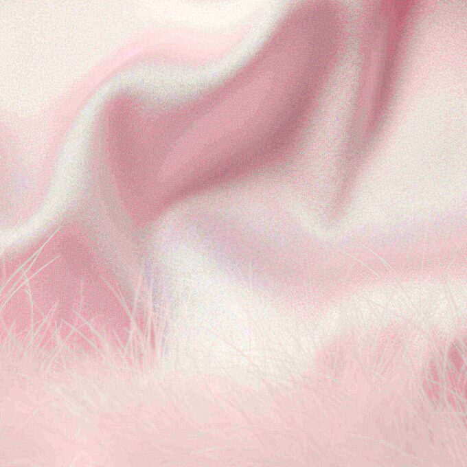 SILK FEATHER TRIM GLOVES