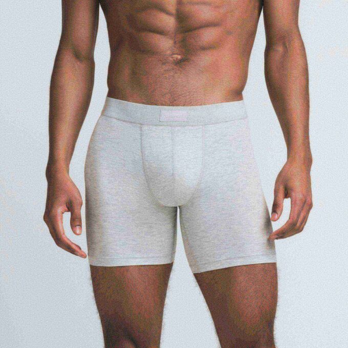 SKIMS COTTON MENS 5″ BOXER BRIEF