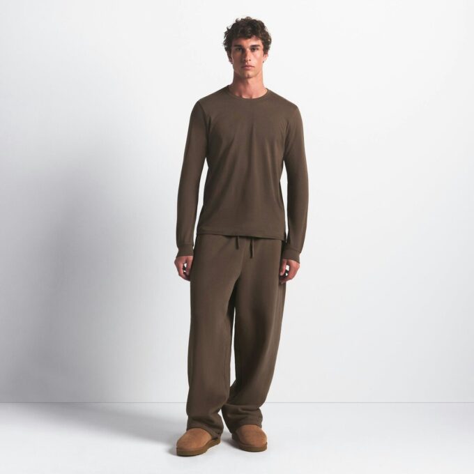 SKIMS COTTON MENS CLASSIC LONG SLEEVE T-SHIRT