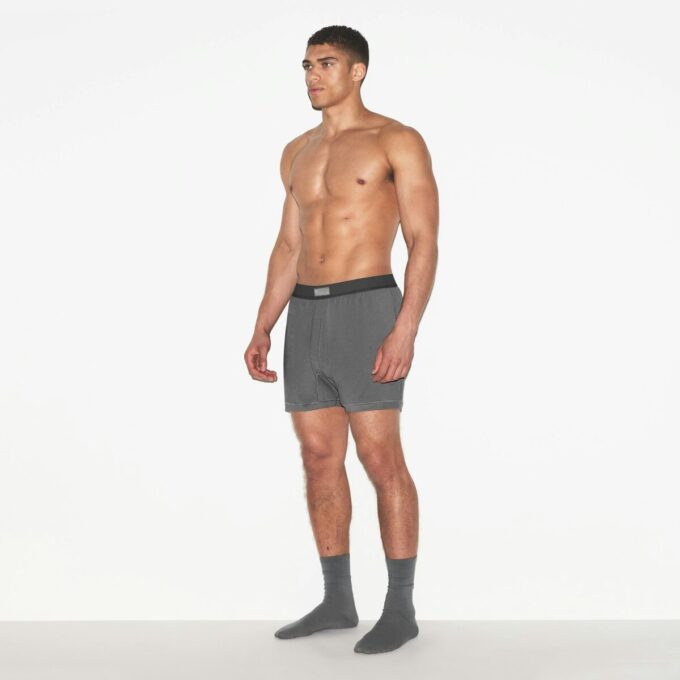 SKIMS COTTON MENS KNIT BOXER 3-PACK