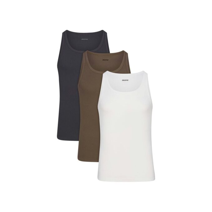 SKIMS COTTON MENS RIB TANK 3-PACK SKIMS COTTON MENS RIB TANK 3-PACK