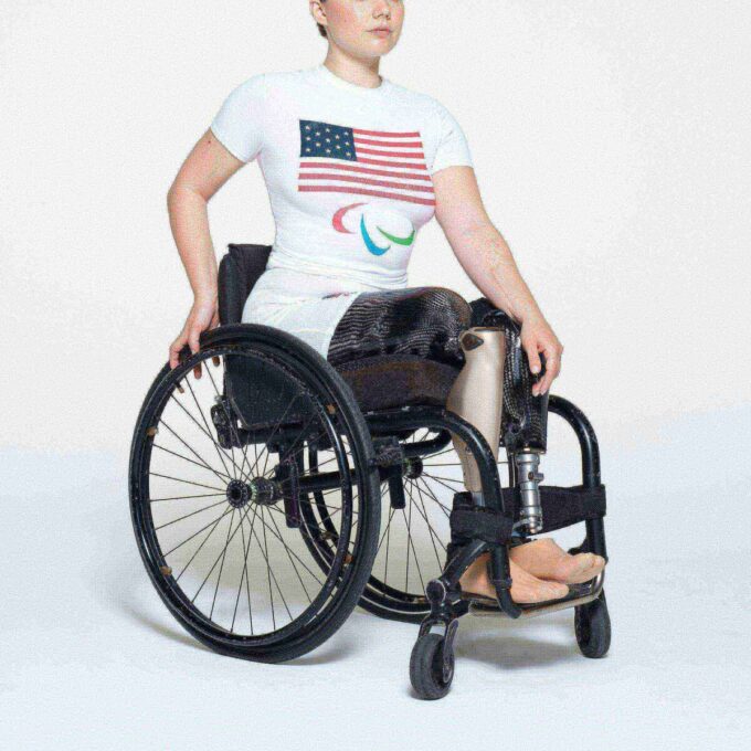 SKIMS FOR TEAM USA COTTON JERSEY PARALYMPIC T-SHIRT SKIMS FOR TEAM USA COTTON JERSEY PARALYMPIC T-SHIRT