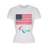SKIMS FOR TEAM USA COTTON JERSEY PARALYMPIC T-SHIRT SKIMS FOR TEAM USA COTTON JERSEY PARALYMPIC T-SHIRT