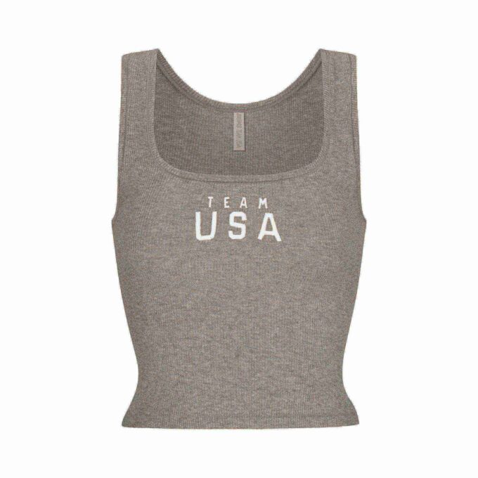 SKIMS FOR TEAM USA COTTON RIB OLYMPIC TANK SKIMS FOR TEAM USA COTTON RIB OLYMPIC TANK