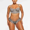 SKIMS LOGO SHINE BALCONETTE CORSET BRA
