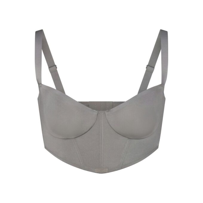 SKIMS LOGO SHINE BALCONETTE CORSET BRA