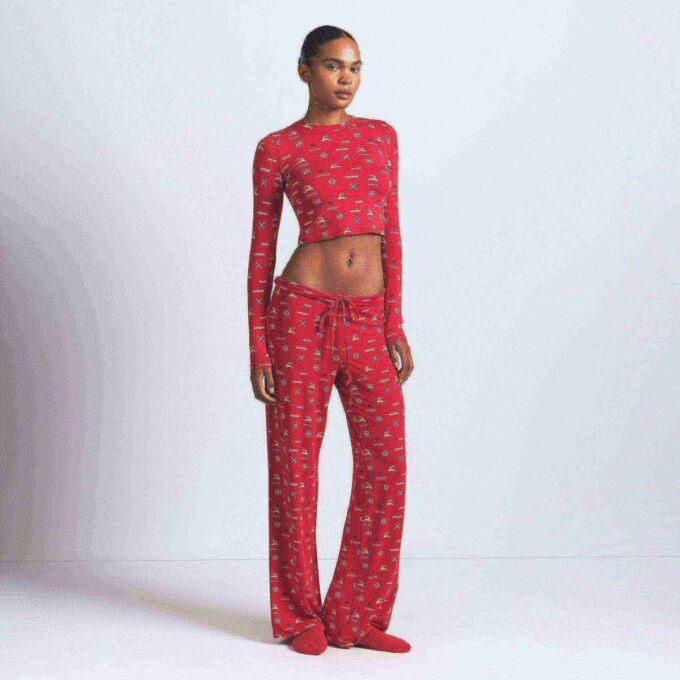 SKIMS SLEEP SUPER CROPPED LONG SLEEVE SKIMS SLEEP SUPER CROPPED LONG SLEEVE