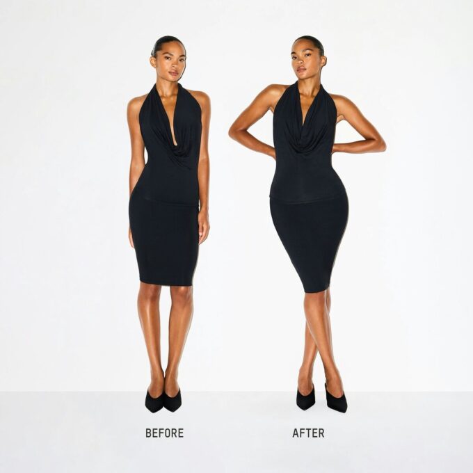 SKIMS ULTIMATE BODY BUTT AND HIP ENHANCING MID THIGH BODYSUIT