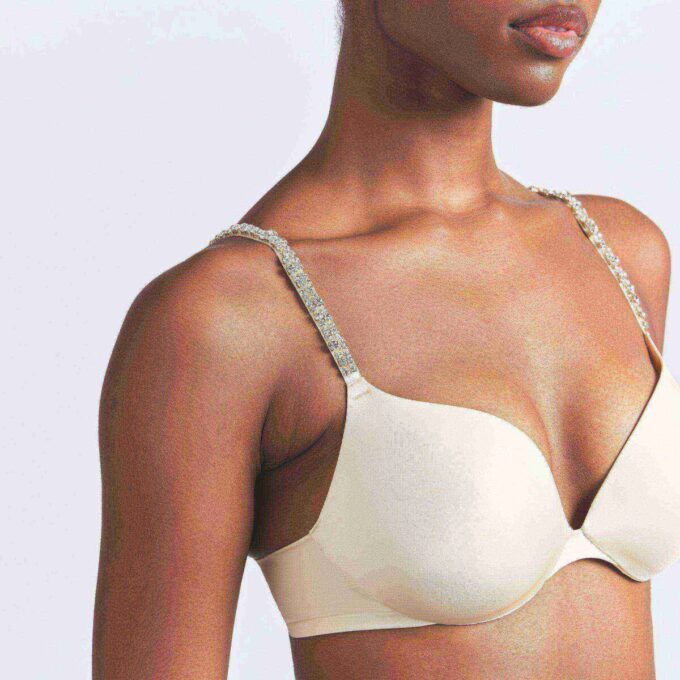 SKIMS ULTIMATE RHINESTONE TEARDROP PUSH-UP BRA