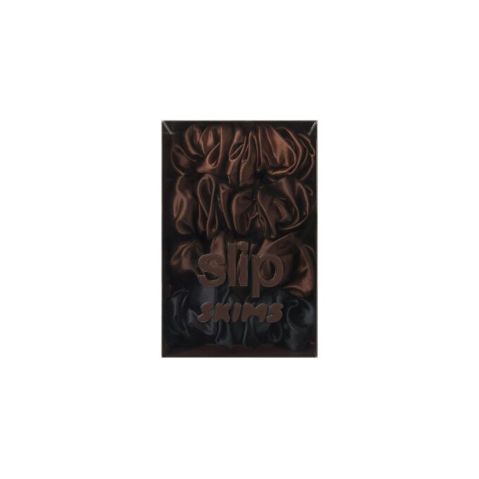 SLIP X SKIMS PURE SILK LARGE SCRUNCHIES 4-PACK SLIP X SKIMS PURE SILK LARGE SCRUNCHIES 4-PACK