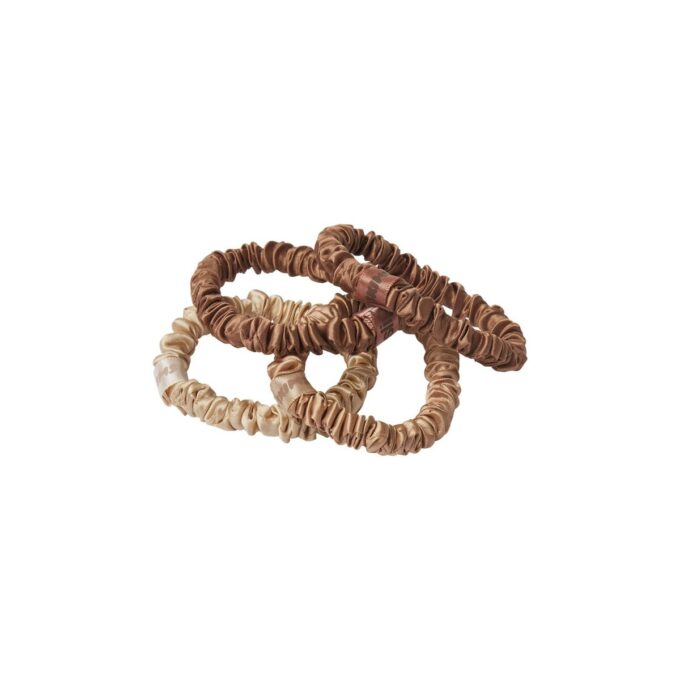 SLIP X SKIMS PURE SILK SKINNY SCRUNCHIES 4-PACK