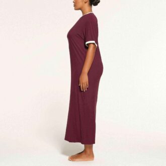 SOFT LOUNGE RINGER T-SHIRT LONG DRESS