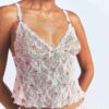 STRETCH LACE TRIANGLE CAMI AND SHORT SET STRETCH LACE TRIANGLE CAMI AND SHORT SET