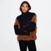 TEDDY OVERSIZED HALF ZIP UP PULLOVER TEDDY OVERSIZED HALF ZIP UP PULLOVER
