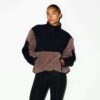 TEDDY OVERSIZED HALF ZIP UP PULLOVER TEDDY OVERSIZED HALF ZIP UP PULLOVER