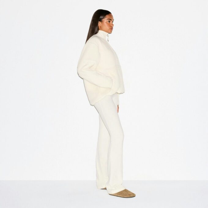 TEDDY OVERSIZED HALF ZIP UP PULLOVER TEDDY OVERSIZED HALF ZIP UP PULLOVER