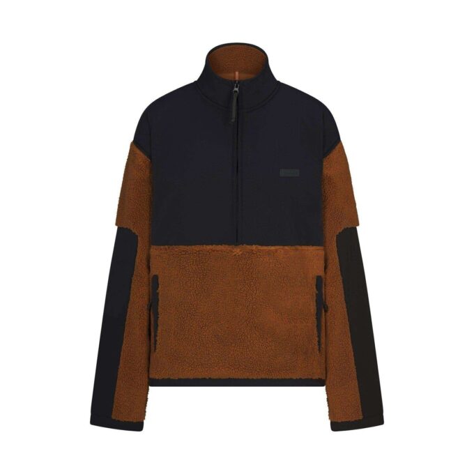 TEDDY OVERSIZED HALF ZIP UP PULLOVER TEDDY OVERSIZED HALF ZIP UP PULLOVER