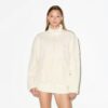 TEDDY OVERSIZED HALF ZIP UP PULLOVER TEDDY OVERSIZED HALF ZIP UP PULLOVER