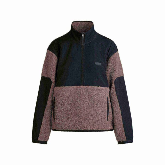 TEDDY OVERSIZED HALF ZIP UP PULLOVER TEDDY OVERSIZED HALF ZIP UP PULLOVER