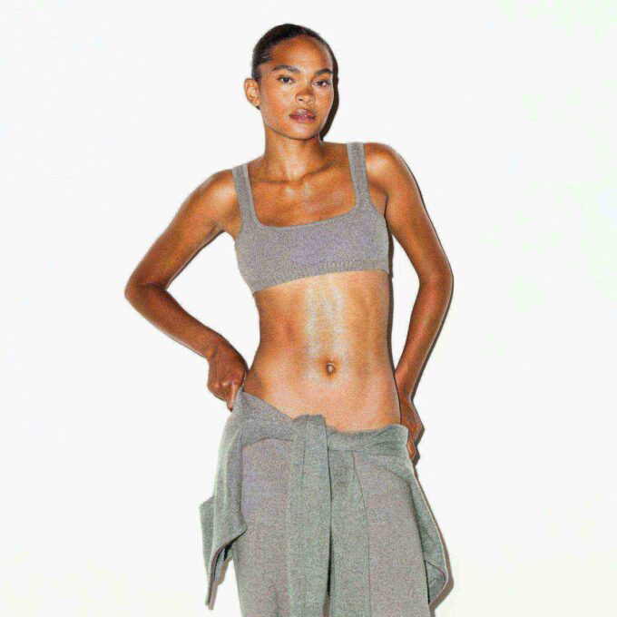 TEXTURED KNIT BRALETTE TEXTURED KNIT BRALETTE