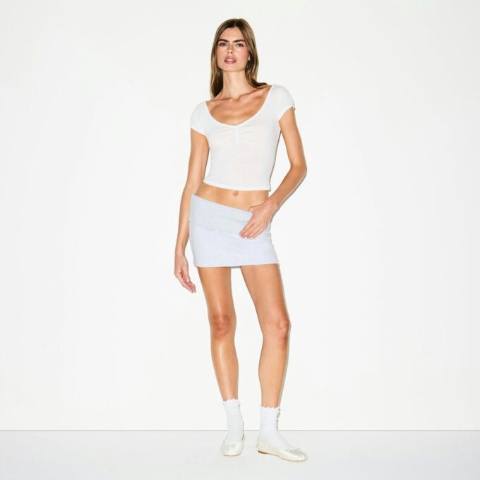 ULTRA LIGHT JERSEY SCOOP NECK T-SHIRT