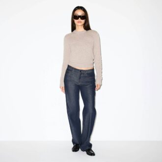 WOOL CASHMERE CREWNECK SWEATER