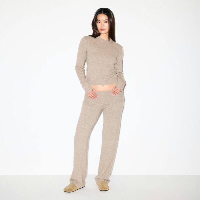 WOOL CASHMERE CREWNECK SWEATER