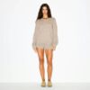 WOOL CASHMERE OVERSIZED V NECK SWEATER