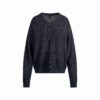 WOOL CASHMERE OVERSIZED V NECK SWEATER