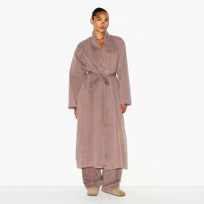 WOVEN LOUNGE LONG ROBE WOVEN LOUNGE LONG ROBE